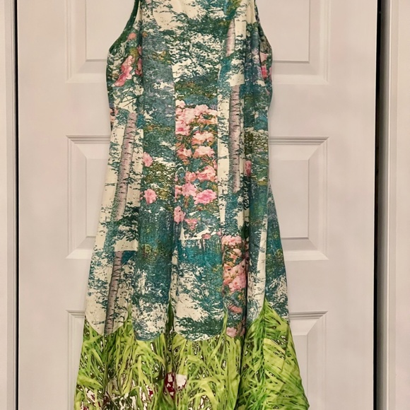 Landscape print dress by Tracy Reese for Anthropologie, NWOT, 10 - Picture 10 of 11